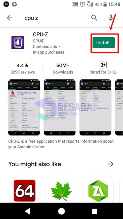 cómo verificar las especificaciones del teléfono celular Sony Xperia con CPU-Z