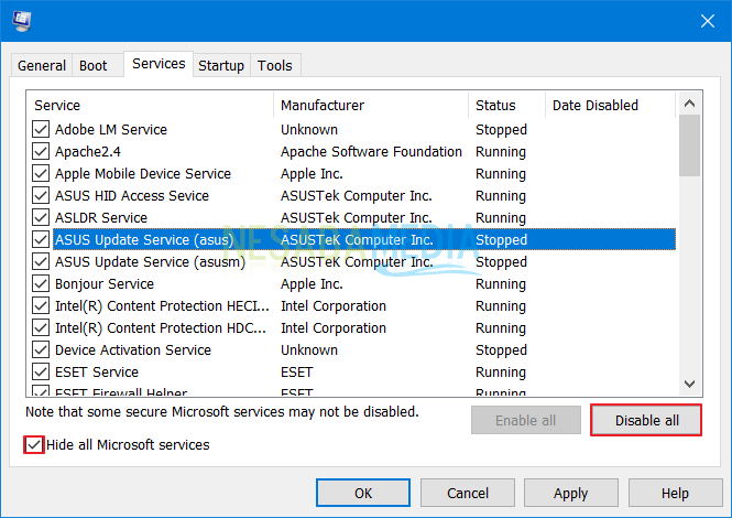Arreglar Windows Defender no puede abrir 7