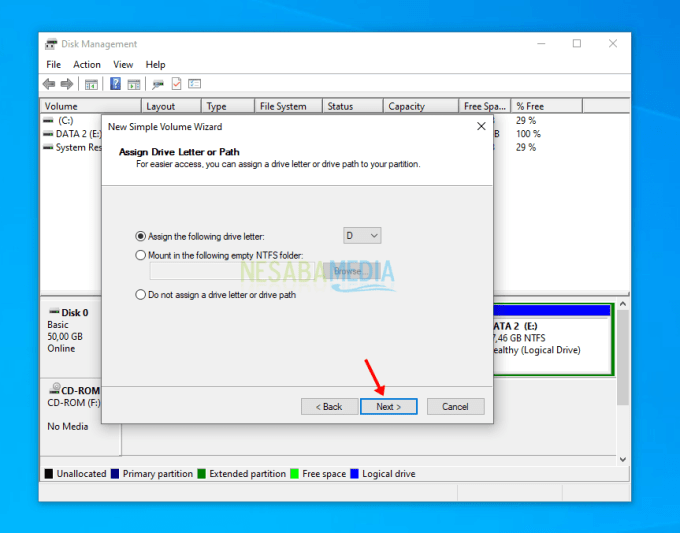 Agregar capacidad de partición C en Windows 14