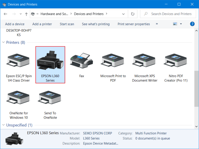 Cómo agregar una impresora en Windows 9