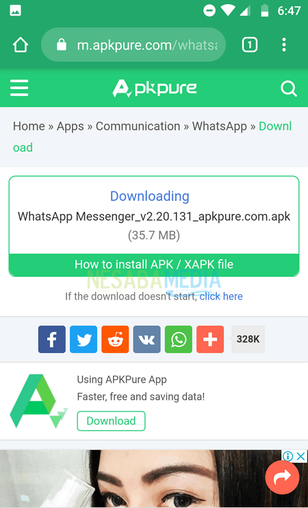 como actualizar whatsapp sin play store