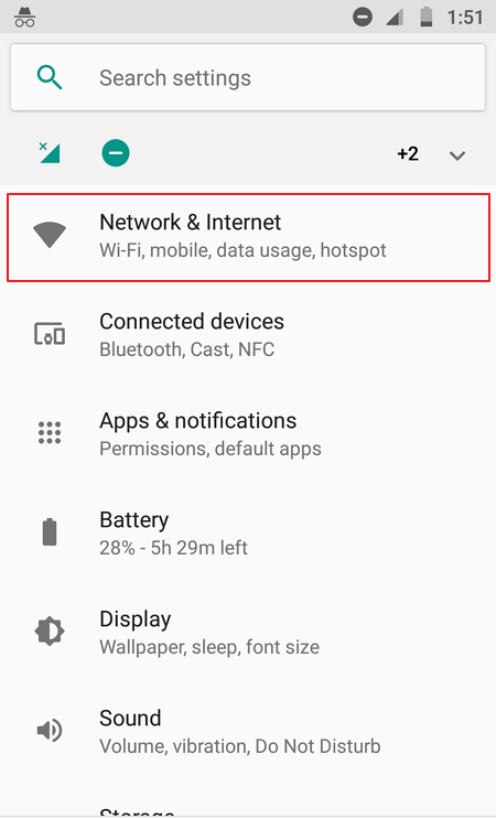 WiFi conectado pero no puedo acceder a Internet Android 1