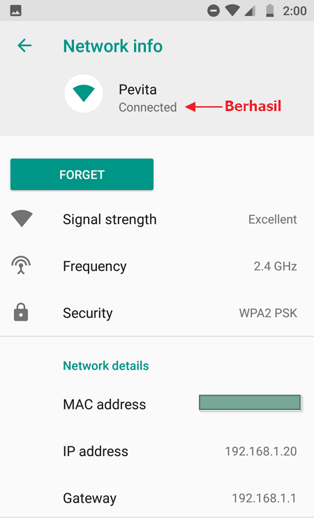 WiFi conectado pero no puedo acceder a Internet Android 8