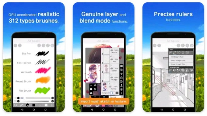 Aplicaciones de dibujo para Android Ibis Paint X