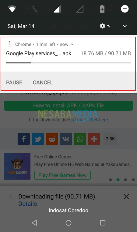actualizar los servicios de Google Play 8