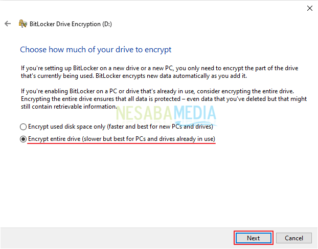 cómo bloquear una unidad/partición en Windows 10