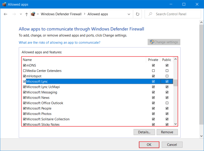 Firewall de Windows ha bloqueado algunas características de este programa - Permitir 4
