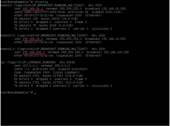 Configuración de la dirección IP Debian 10 Virtualbox