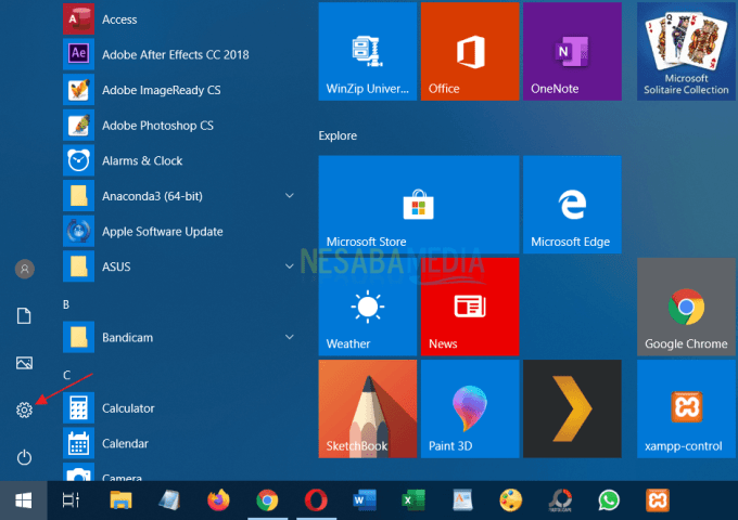 Cambiar el color de la pantalla de Windows 10 - Paso 2