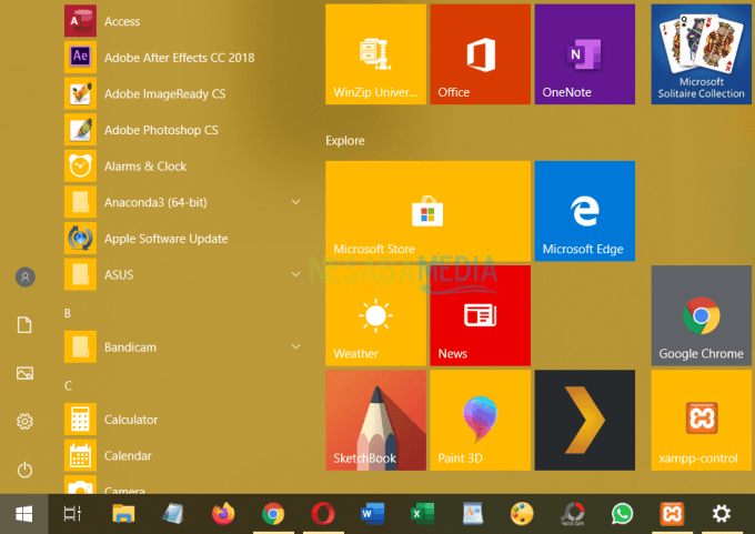 Cambiar el color de la pantalla de Windows 10 - Paso 5