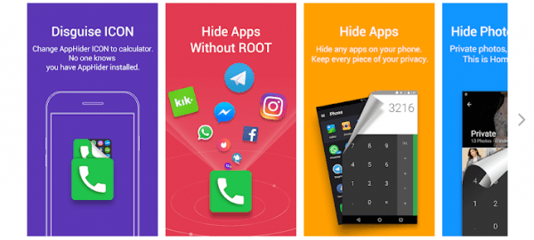 Aplicación Ocultar aplicaciones para Android