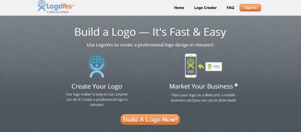 Aplicación de creador de logotipos para computadora portátil