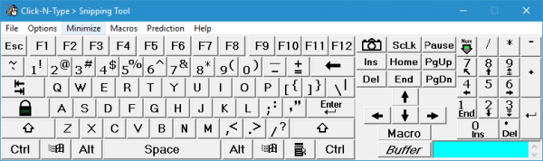 aplicación de teclado virtual