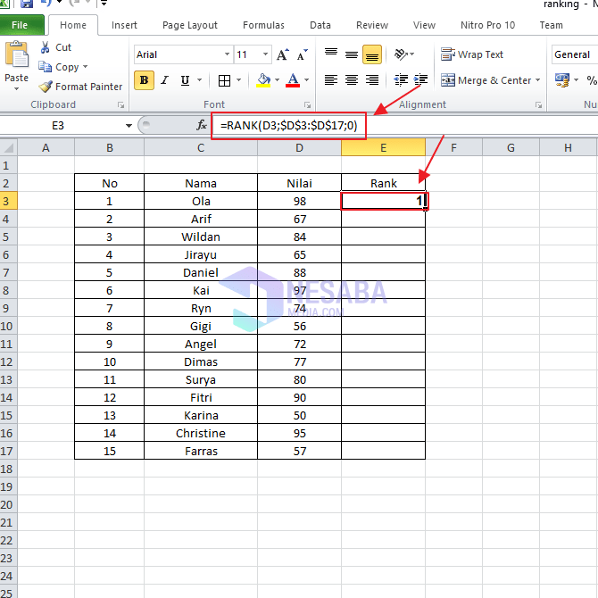 Cómo clasificar en Microsoft Excel