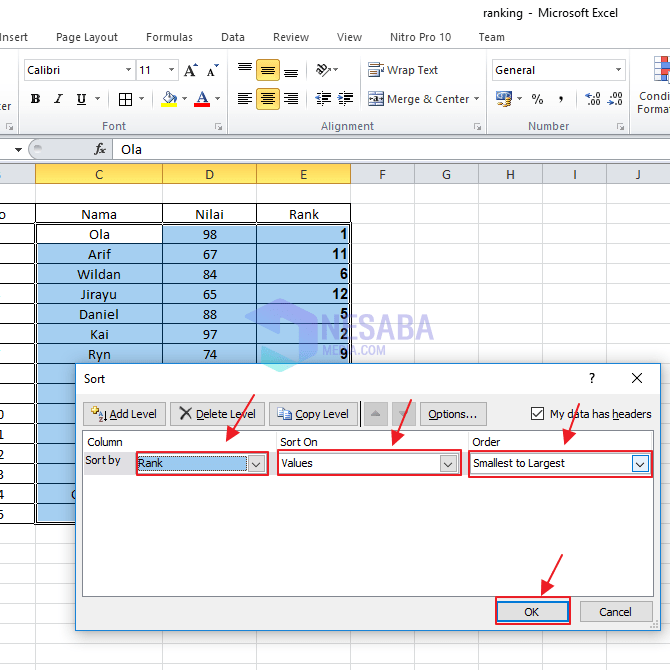 Cómo clasificar en Microsoft Excel fácilmente