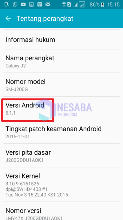 versión de Android