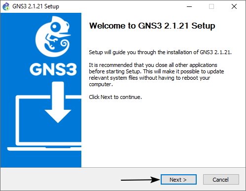 como instalar GNS3 para principiantes