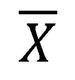 X barra Ecuación 3