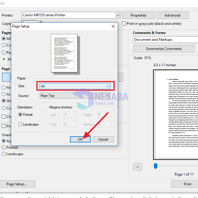 tutorial sobre cómo imprimir 1 hoja 2 página PDF