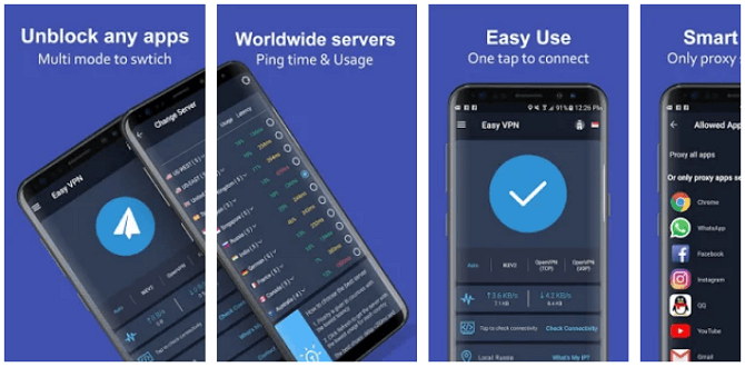 La mejor aplicación VPN para Android - VPN fácil