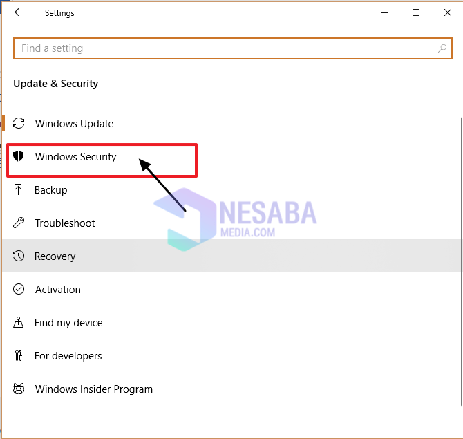 seleccione el menú de seguridad de Windows