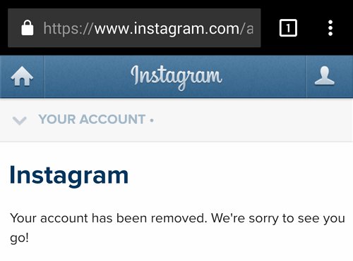 como eliminar cuenta de instagram
