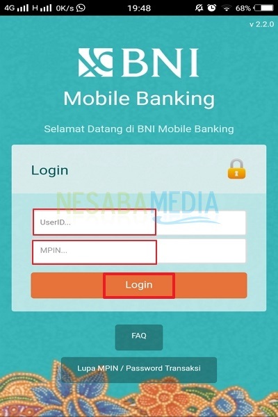 Cómo transferir dinero a través de la banca móvil de BNI