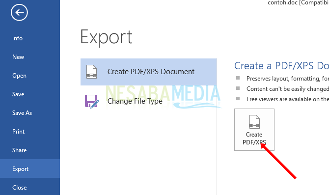 Exportar archivo a PDF