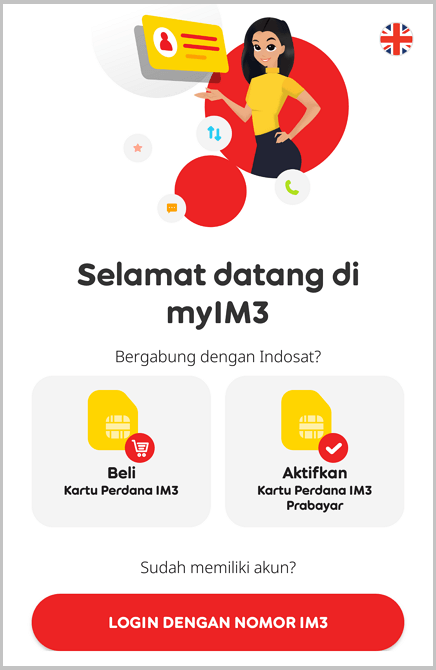 Cómo verificar la cuota de Indosat a través de myIM3 3