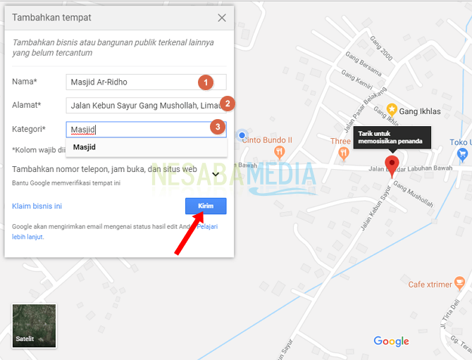cómo crear una nueva ubicación en Google Maps