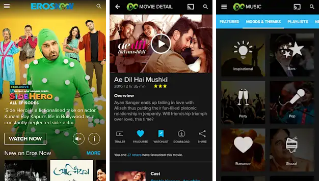 aplicación para ver películas indias - Eros Now