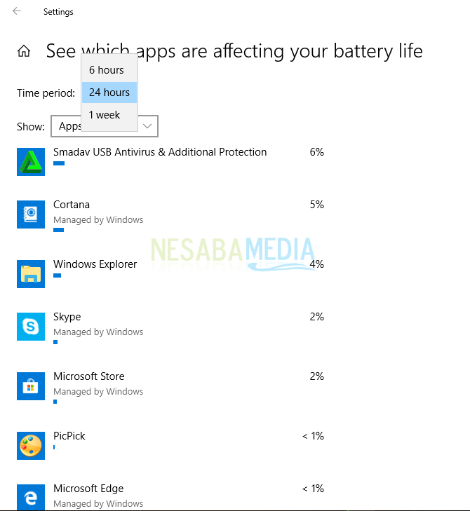 cómo saber qué aplicaciones consumen más batería en Windows 10