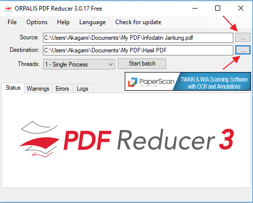 como comprimir un archivo pdf con software