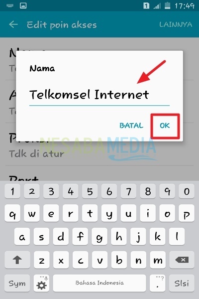 cómo configurar Telkomsel 4G APN