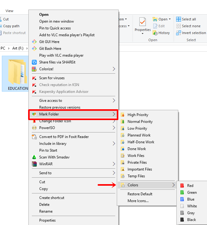 cómo cambiar el color de la carpeta en Windows para principiantes