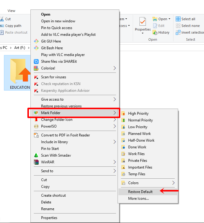 Cómo cambiar el color de la carpeta en Windows