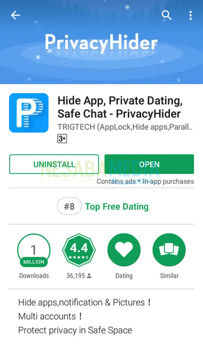 1 - instalar la aplicación PrivacyHider