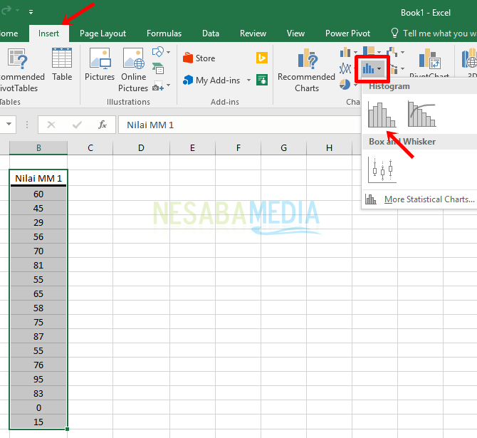   Cómo crear un histograma en Excel