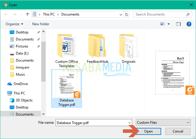 Seleccionar archivo PDF