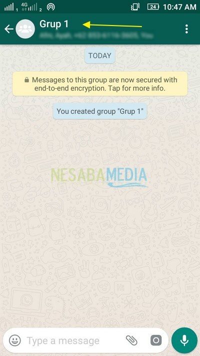 Cómo crear un grupo en Whatsapp en un teléfono Android