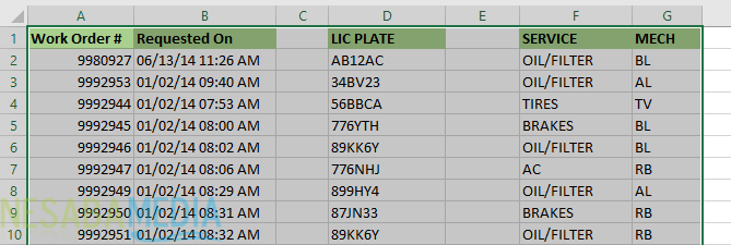 Cómo eliminar columnas y filas en blanco en Excel 
