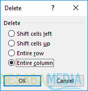 Cómo eliminar columnas y filas en blanco en Excel 4