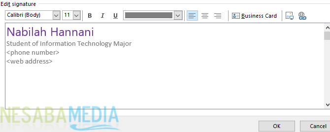 Cómo crear una firma en Outlook 4