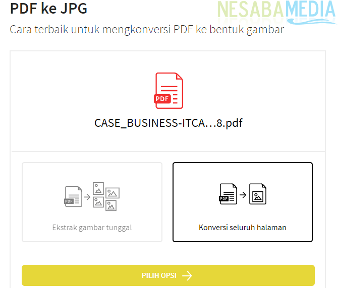 Cómo convertir PDF a JPG en línea