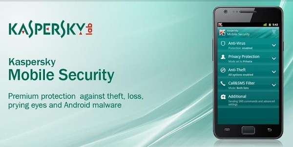 Apariencia de Kaspersky Mobile Antivirus