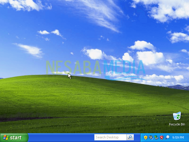 pantalla de escritorio de windows xp
