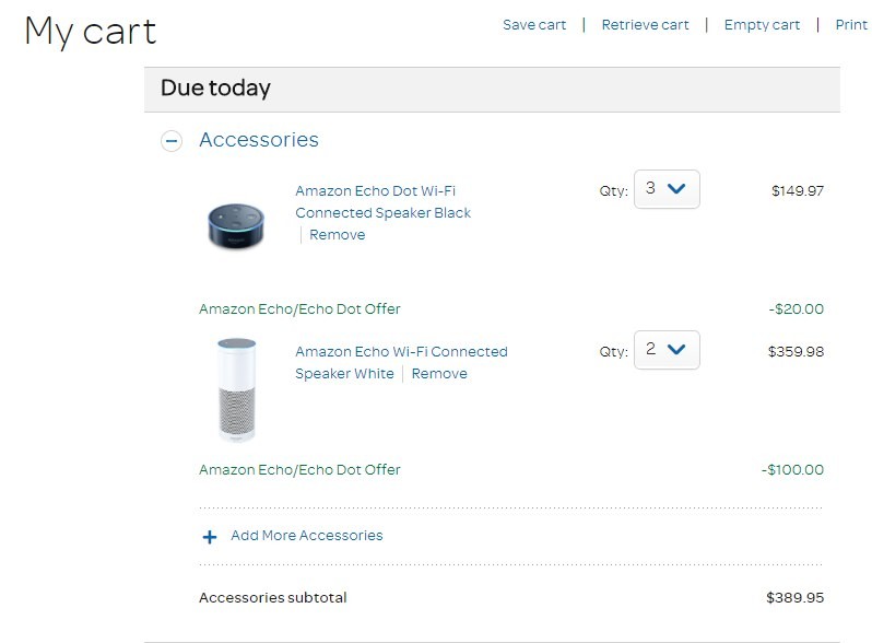 [Deal] Obtenga Amazon Echo y Echo Dot con descuento de AT&T