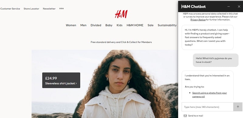Chatbot de H&M