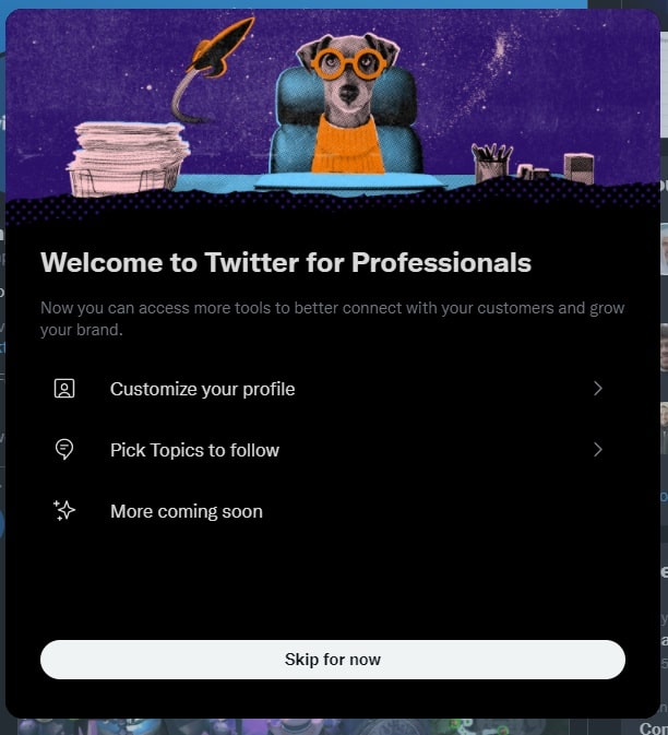 Twitter Web Bienvenido a Twitter para profesionales