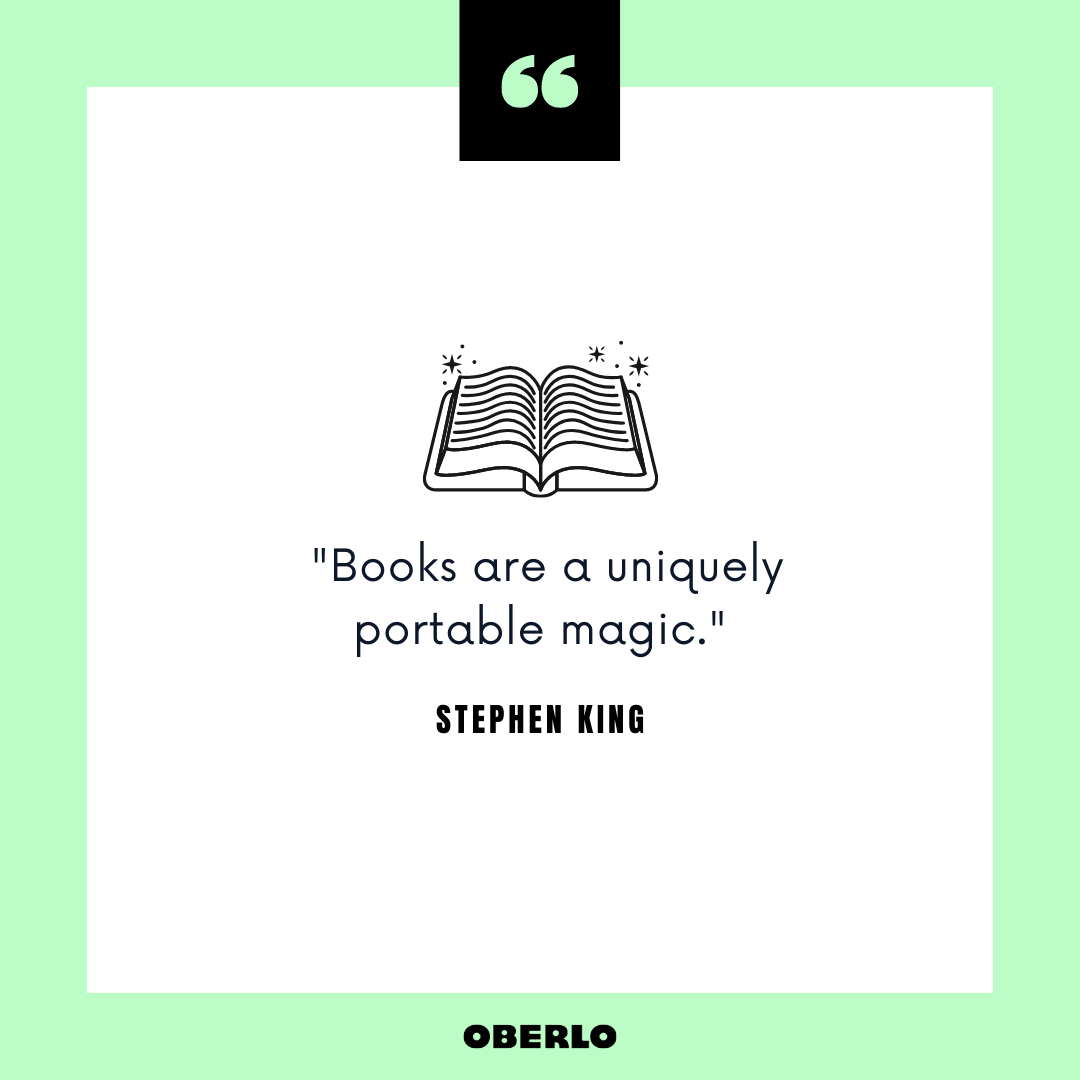 Cuáles son los beneficios de leer libros: cita de Stephen King
